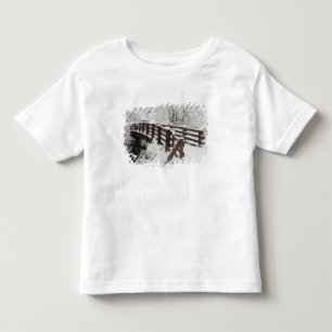 Överbryggar dolda trä för snö t shirt