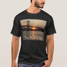"Överbryggar RFK på den solnedgång" New York City Tee Shirt
