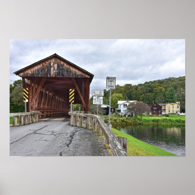 Överbyggd bro, Downsville, New York Poster (Framsidan)