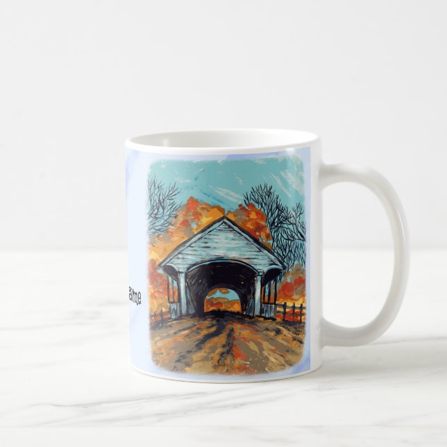 Överbyggd höstbro kaffemugg (Höger)