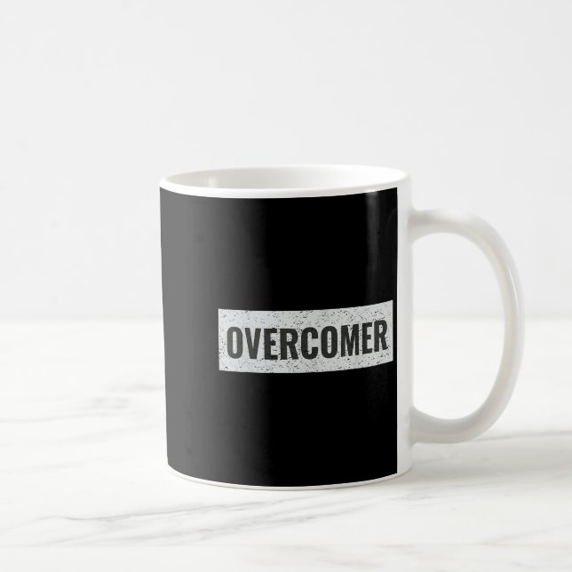 Overcomer Emwering Insrational Motivational Christ Kaffemugg (Höger)