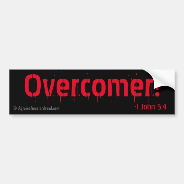 Overcomer! Kristen Bildekal (Framsidan)