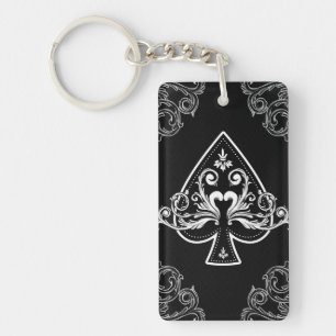 Överdängare av lycklig keychain för spadar