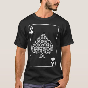 Överdängare av mörk för skjorta för spadekort t-shirt