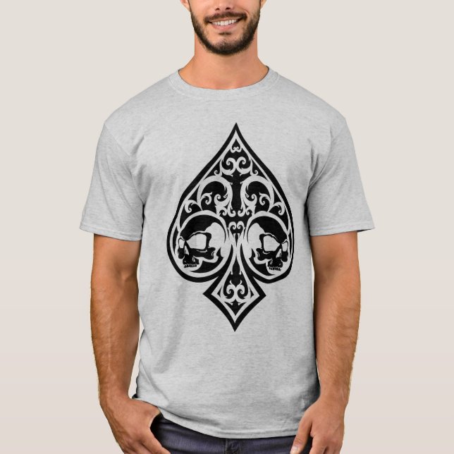 Överdängare av spadar t-shirt (Framsida)