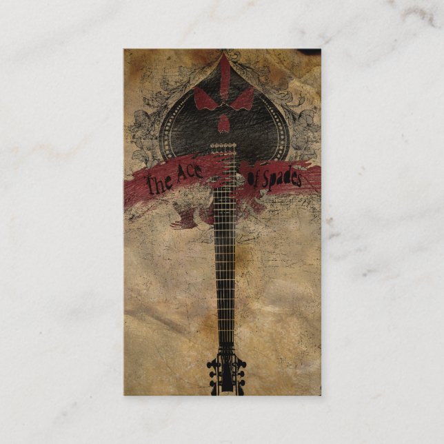 överdängare av spadevisitkorten visitkort (Framsida)