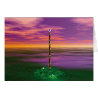 Överdängare av trollspön hälsningskort