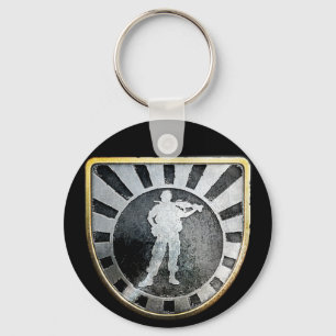 Överdängaren klämmer fast Keychain Nyckelring