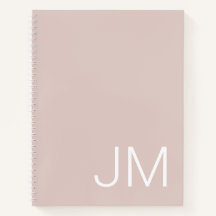 Överdimensionerade monograminitialer Rosa anteckni
