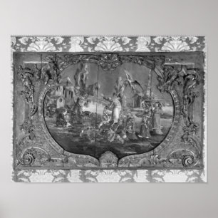 Overdoor panel med det kinesiska subjekt, c.1730 poster