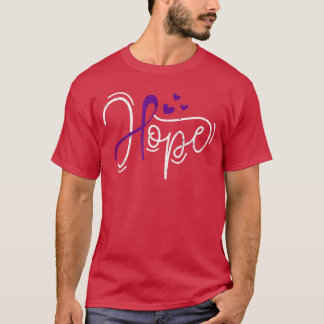 Överdos Hopp Lila Band Medvetenhet Missbruk Återhä T Shirt