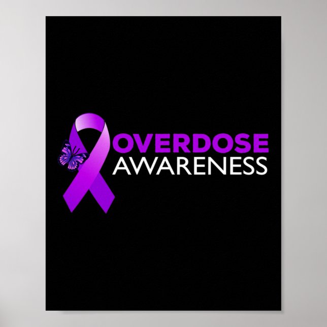 Overdose Awareness I Wear Purple  Poster (Framsidan)