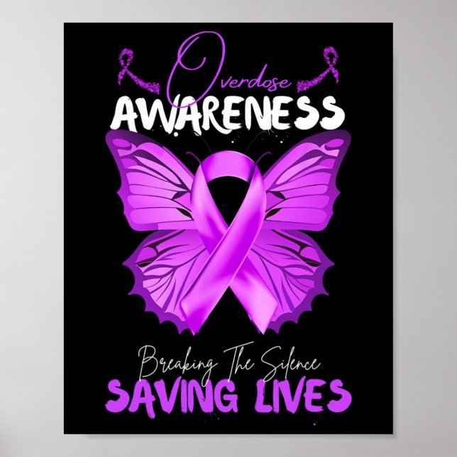 Overdose Awareness Month Breaking The Silence Savi Poster (Framsidan)