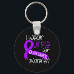 Overdose Awareness Purple Ribbon Drug Addiction 2  Nyckelring<br><div class="desc">Overdose Awareness Purple Ribbon Drug Addiction 2</div>