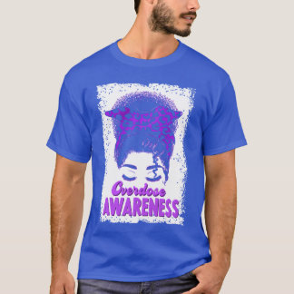 Overdose Awareness Purple Ribbon Drug Addiction Lo T Shirt