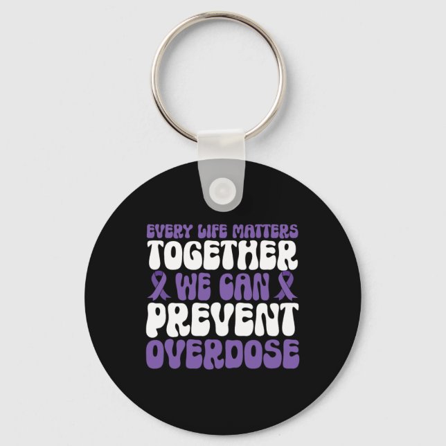Overdose Awareness – We Can Prevent Overdose  Nyckelring (Framsida)