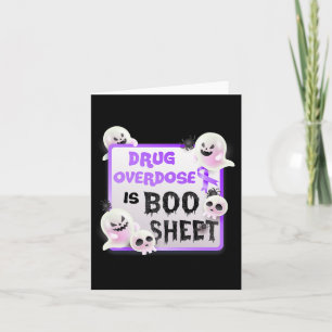 Överdosering av roligt Boo Halloween Ghost är Boo Kort