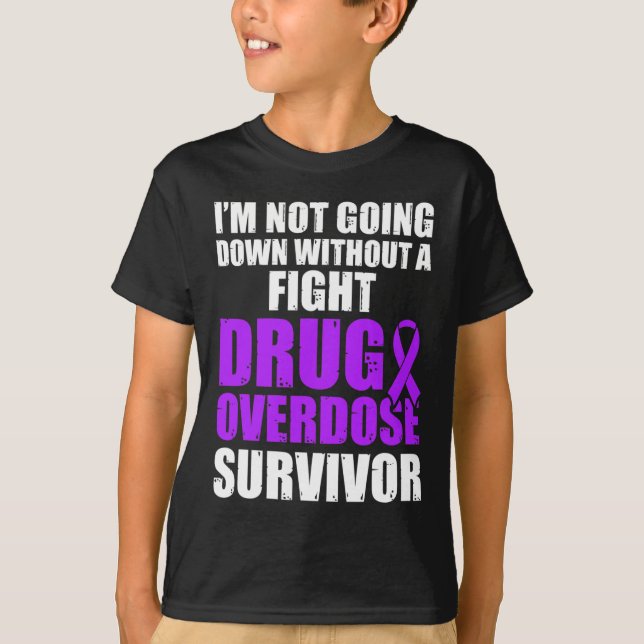 Överdosering Läkemedelsmedvetandehöjare Survivor 4 T Shirt (Framsida)