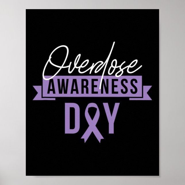 Överdosering Meddela dag Gift Recovery Sober Sobri Poster (Framsidan)