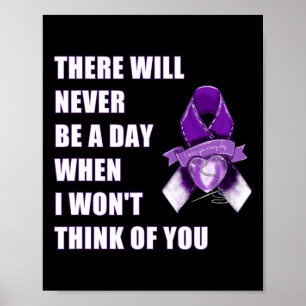 Överdosering Medvetandehetsdag 31 augusti Lila Poster