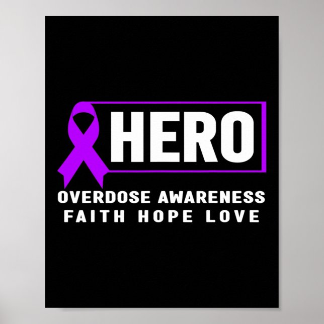 Överdosering Medvetenhet Hero Faith Hope Kärlek Poster (Framsidan)