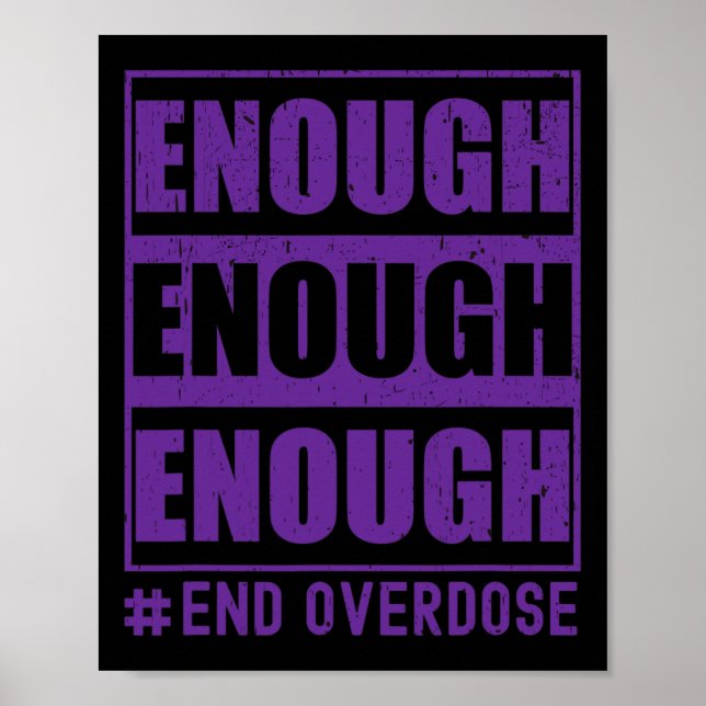 Överdosering Medvetenhet nog Sluta överdosering Poster (Framsidan)
