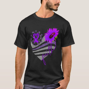Överdosering Medvetenhet Solros Hjärtat Ribbon Lil T Shirt