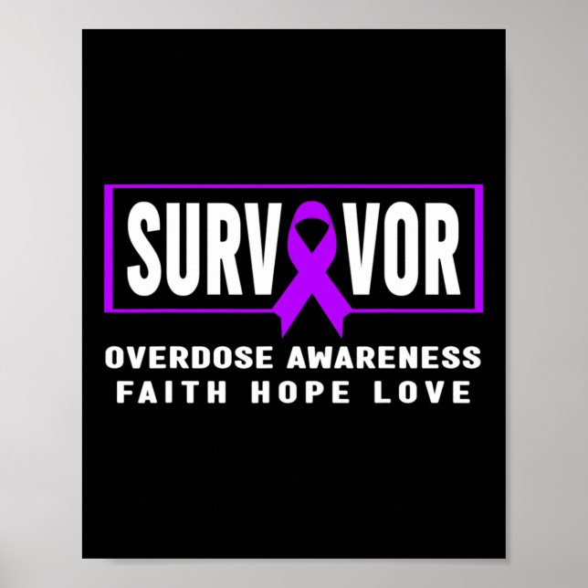 Överdosering Överlevnad - Medgivandemedvetenhet Poster (Framsidan)