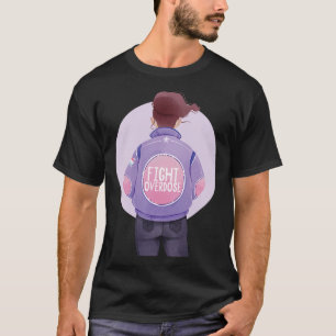 Överdosering Ribbon Överdosering Awaren vid Lila T Shirt