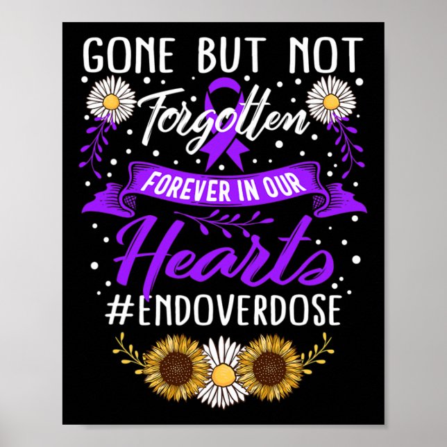 Överdosmedvetenhet Förlorad Minnesmärke Borta Men  Poster (Framsidan)