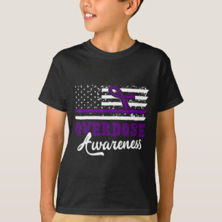 Överdosmedvetenhet Lila Band Drogmissbruk 29 T Shirt