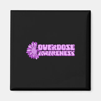 Överdosmedvetenhet Lila Band Drogmissbruk 32 Magnet
