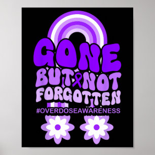 Överdosmedvetenhet Lila Band Drogmissbruk 79 Poster