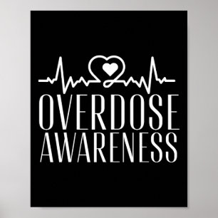 Överdosmedvetenhet Lila Poster