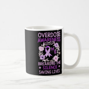 Överdosmedvetenhet Tröja Kvinnor Lila Band Drog Kaffemugg