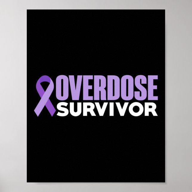 Överdosmedvetenhetsmånad 2022 Överdosöverlevare  Poster (Framsidan)