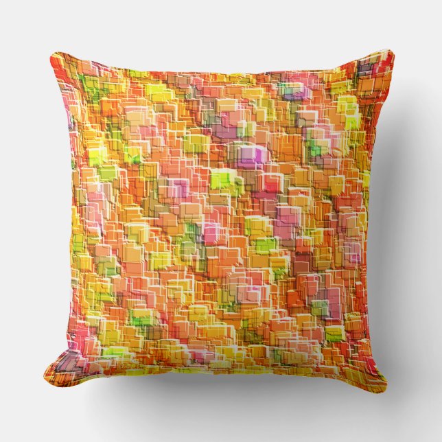 Överdriven  av präglade kvadratiska övertäckningar kudde (Framsida)