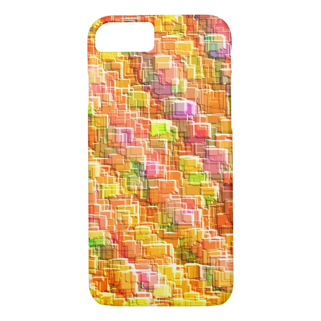 Överdriven  av präglade kvadratiska täckskikt Case-Mate iPhone skal (Baksida)