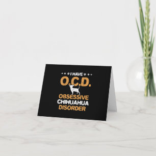 Överdriven Chihuahua Disorder Chihuahua Anteckningskort