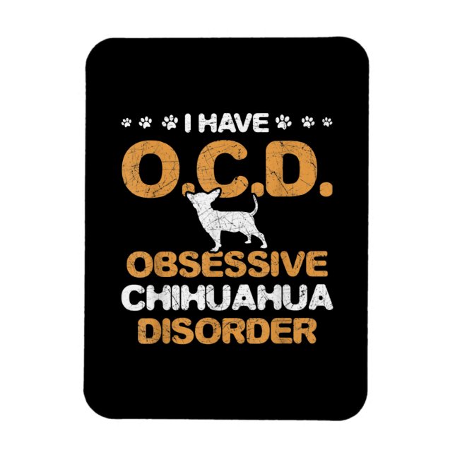 Överdriven Chihuahua Disorder Chihuahua Magnet (Vertikal)