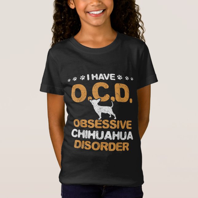 Överdriven Chihuahua Disorder Chihuahua T Shirt (Framsida)