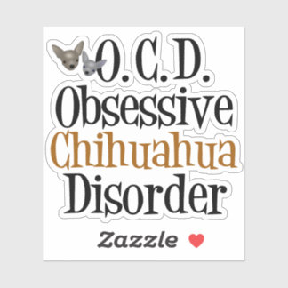 Överdriven Chihuahua Klistermärken