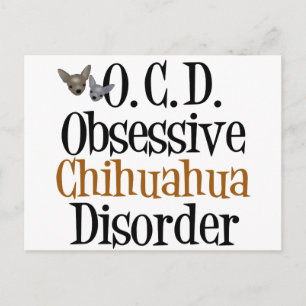 Överdriven Chihuahua Vykort