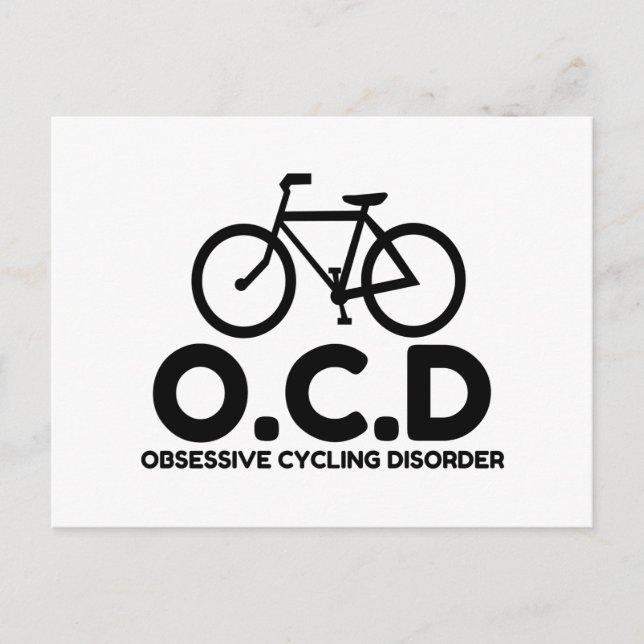 Överdriven cykling vykort (Framsida)