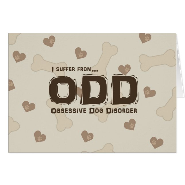 Överdriven Hund Hälsningskort (Framsidan Horizontal)