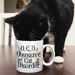Överdriven kattsjukdom kaffemugg