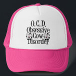 Överdriven kolebesvär keps<br><div class="desc">I kärlek kor. Cute Black and white ko-gåva. Jag är OCD för lustig ko presenter.</div>