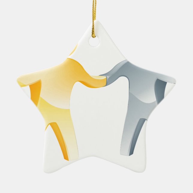 Överenskommelsebegrepp Julgransprydnad Keramik (Framsidan)