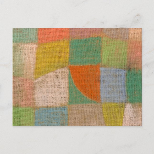 Överensstämd region, 1938 av Paul Klee Vykort (Framsida)