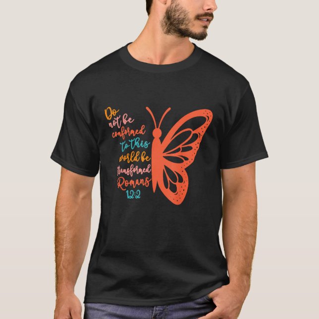 Överensstämmelse med denna värld skall inte omvand t shirt (Framsida)